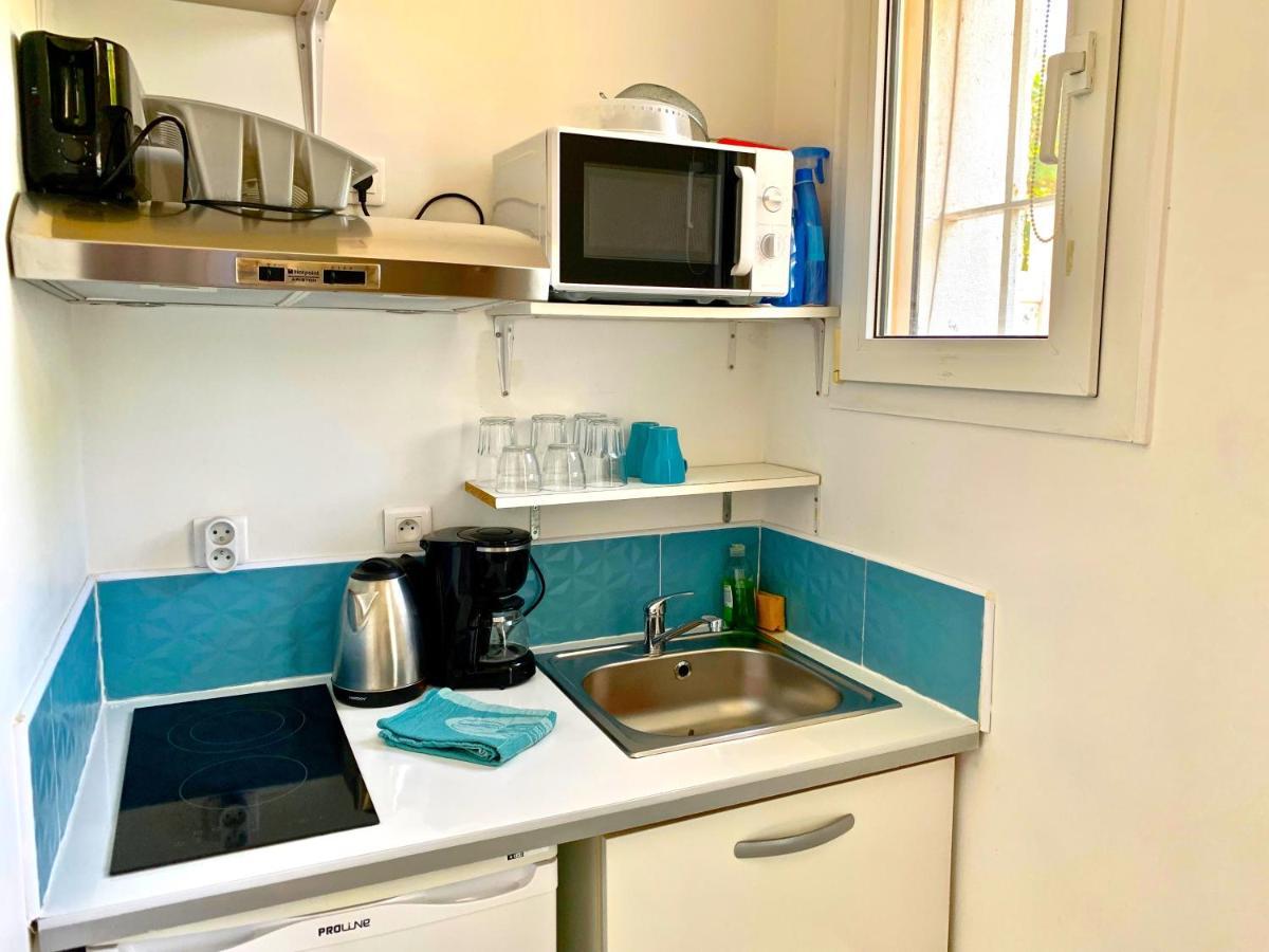 Blue Summer Vibes Mini Studio For Two, Ac, Parking, Beach At 50M, Spa Access -2 La Ciotat Exterior photo